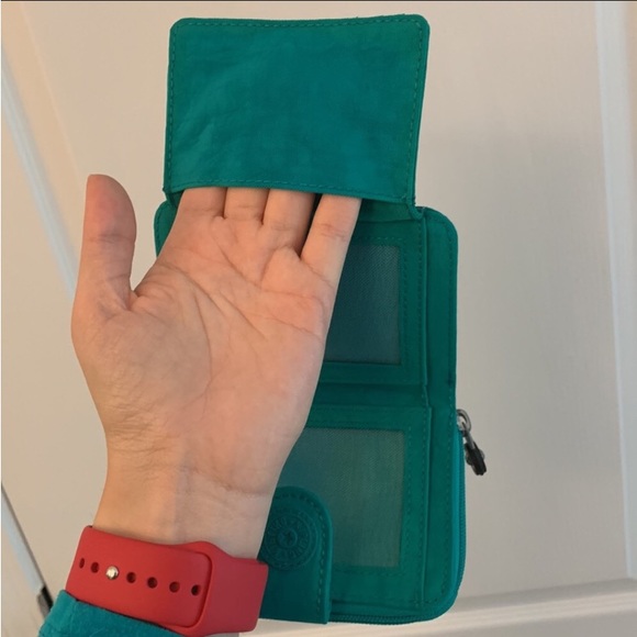 Kipling Turquoise Compact Wallet - Picture 12 of 13